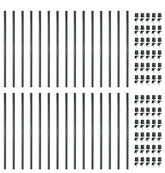 Nuvo Iron CR-26 Classic Baluster with Connectors, 26 in H, 1/2 in W, Round, Steel, Black, Powder-Coated